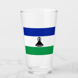 Flagge von Lesotho Glas
