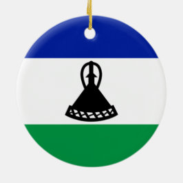 Flagge von Lesotho Keramik Ornament