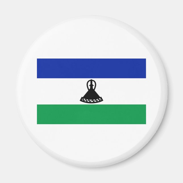 Flagge von Lesotho Magnet (Vorne)