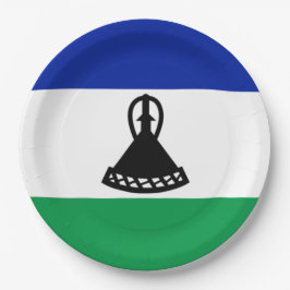 Flagge von Lesotho Pappteller