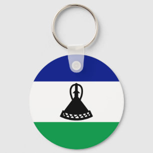 Flagge von Lesotho Schlüsselanhänger