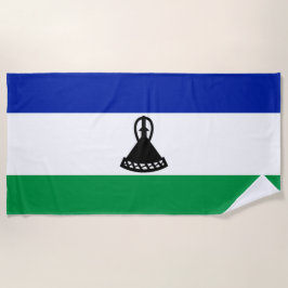 Flagge von Lesotho Strandtuch