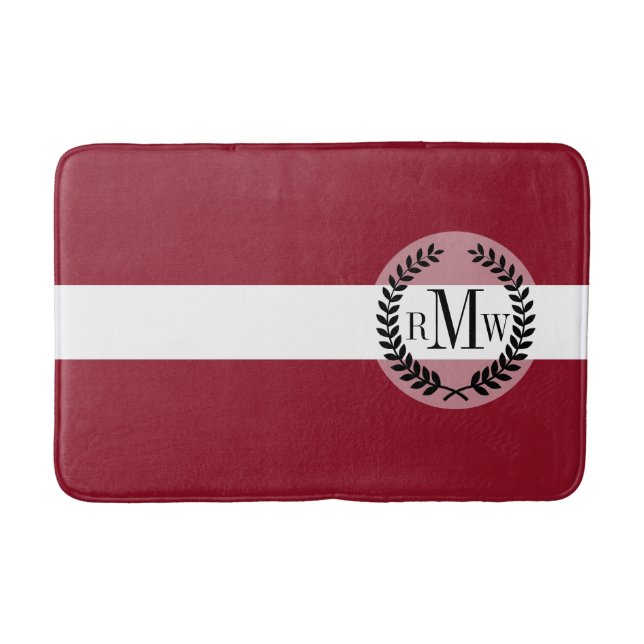 Flagge von Lettland Badematte (Vorderseite)