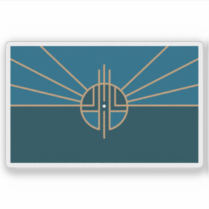 Flagge von Lincoln, Nebraska, USA Aufkleber