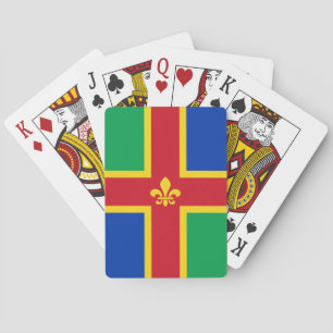 Flagge von Lincolnshire Spielkarten