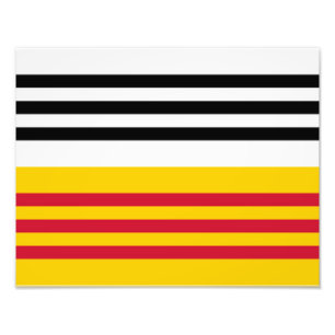Flagge von Loon op Zand Fotodruck