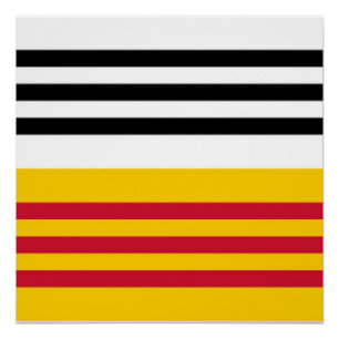 Flagge von Loon op Zand Poster