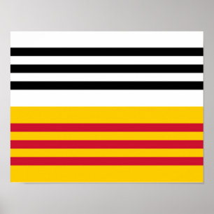 Flagge von Loon op Zand Poster