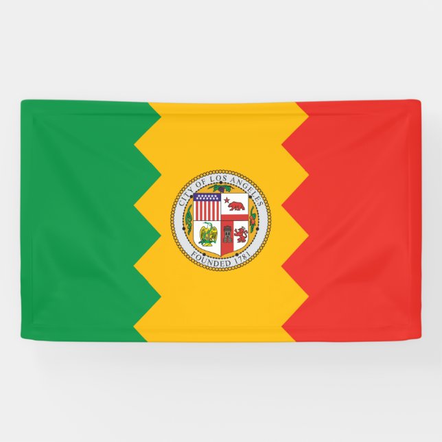 Flagge von Los Angeles (Kalifornien, USA) Banner (Horizontal)