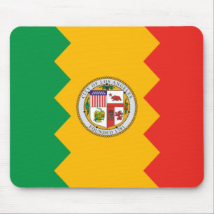 Flagge von Los Angeles (Kalifornien, USA) Mousepad