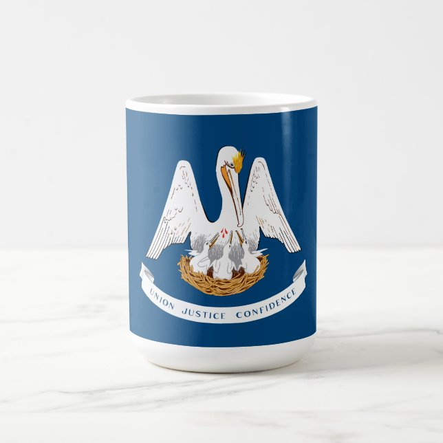 Flagge von Louisiana Kaffeetasse (Mittel)