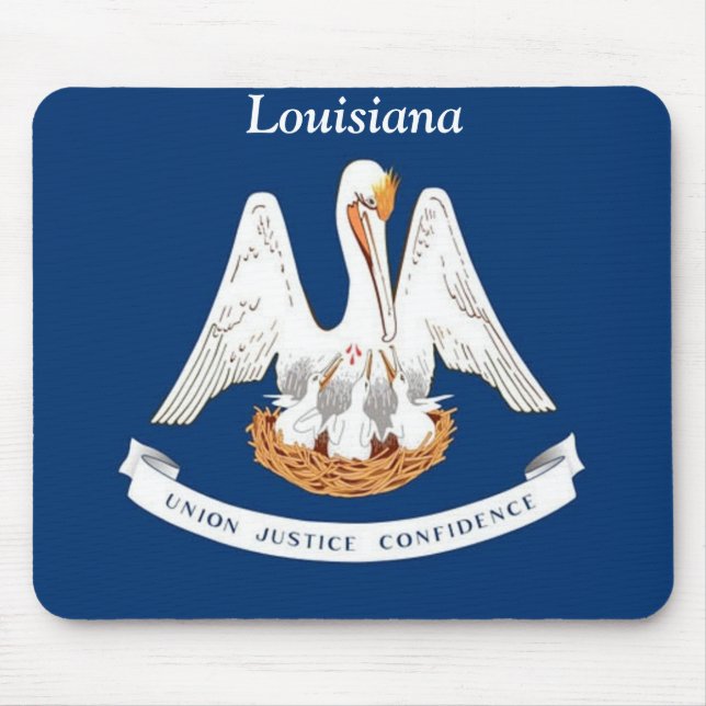 Flagge von Louisiana Mousepad (Vorne)