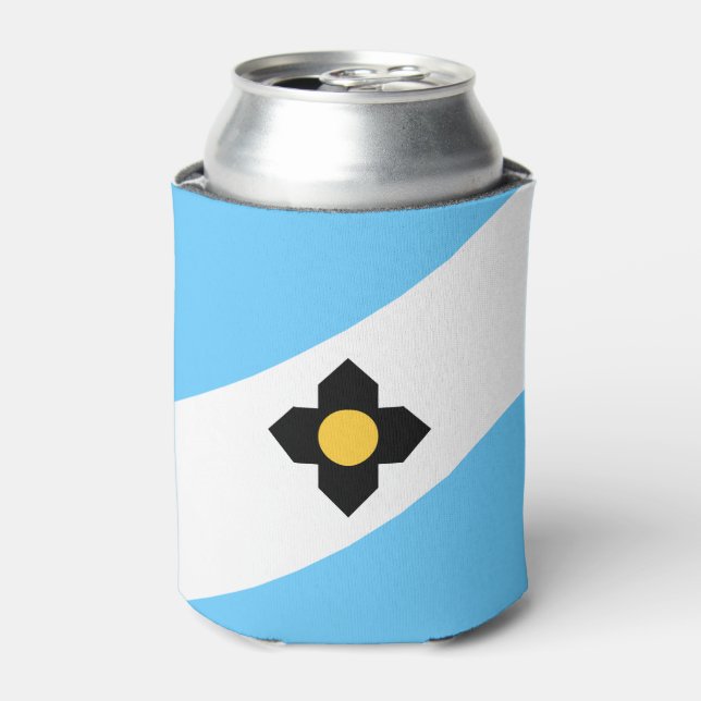 Flagge von Madison, Wisconsin Can Cooler Dosenkühler (Kanne Vorderseite)