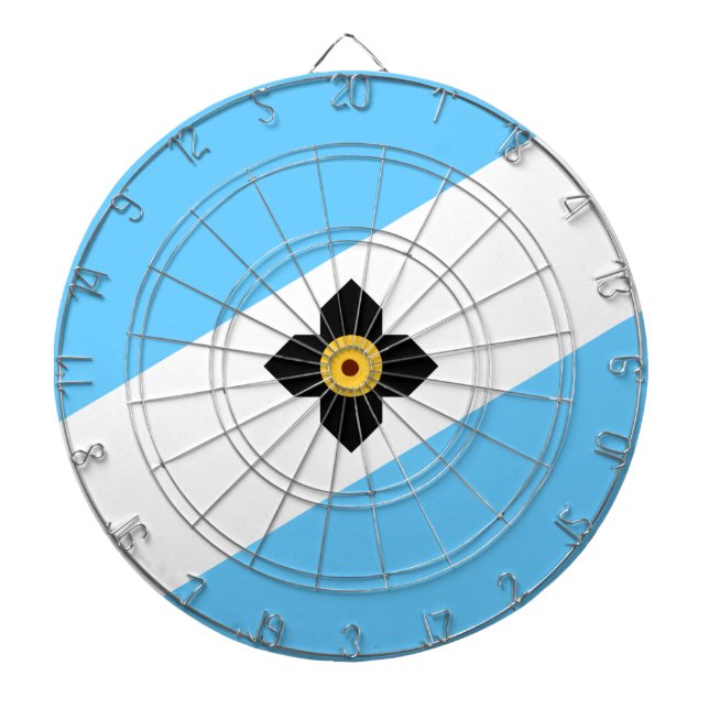 Flagge von Madison (Wisconsin) Dartscheibe (vorne)