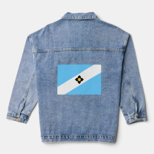 Flagge von Madison, Wisconsin Jeansjacke