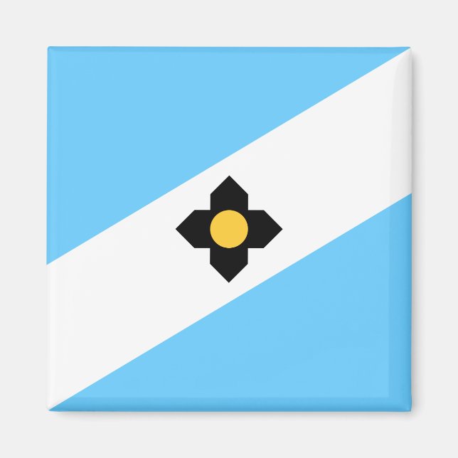 Flagge von Madison (Wisconsin) Magnet (Vorne)