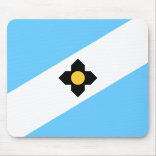 Flagge von Madison, Wisconsin-Maus-Pad Mousepad