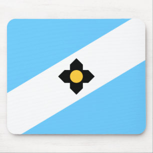 Flagge von Madison, Wisconsin Mousepad