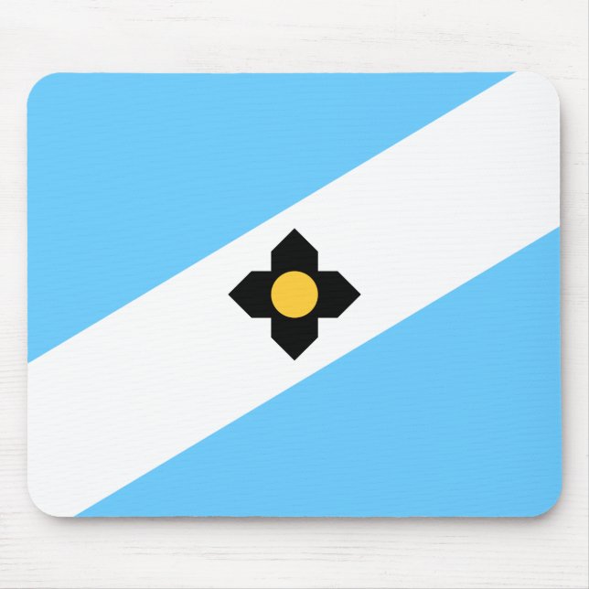 Flagge von Madison (Wisconsin) Mousepad (Vorne)
