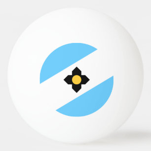 Flagge von Madison, Wisconsin Ping-Pong Ball