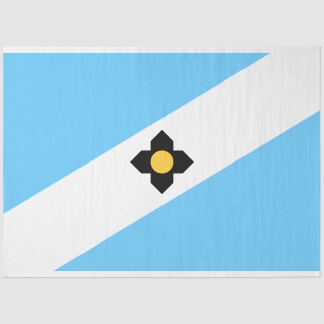 Flagge von Madison (Wisconsin) Seidenpapier (Vorderseite)