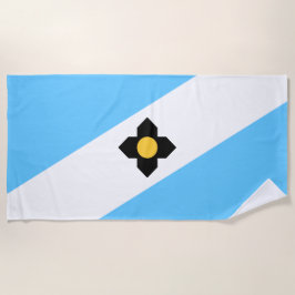 Flagge von Madison (Wisconsin) Strandtuch