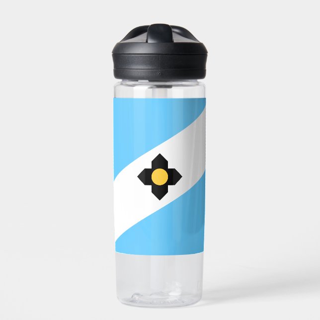 Flagge von Madison, Wisconsin Trinkflasche (Vorderseite)
