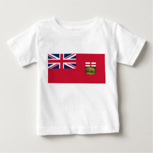 Flagge von Manitoba Baby T-shirt