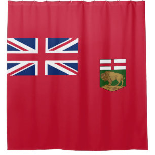 Flagge von Manitoba Duschvorhang