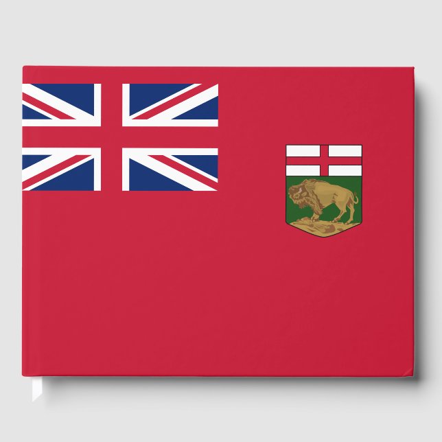 Flagge von Manitoba Gästebuch (Vorderseite)