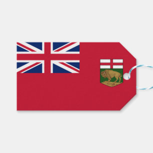 Flagge von Manitoba Geschenkanhänger