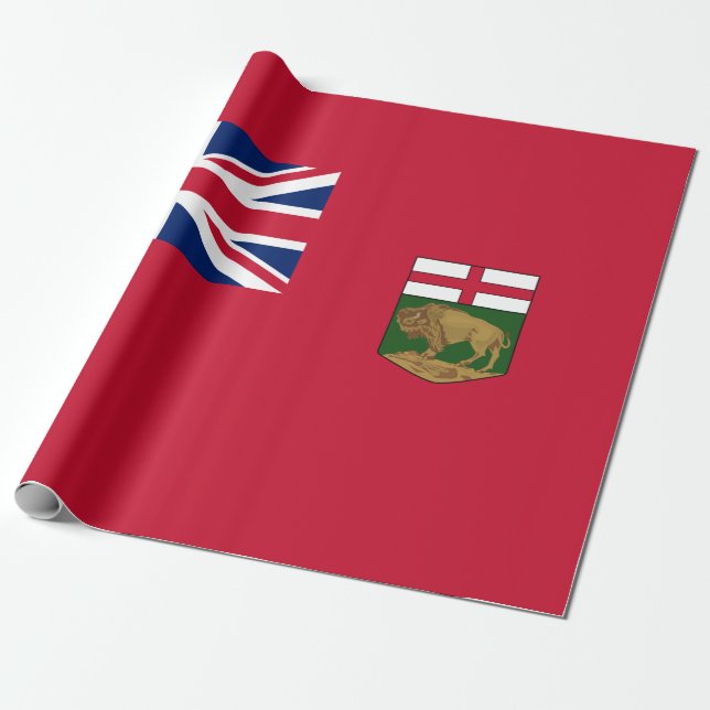 Flagge von Manitoba Geschenkpapier (Ungerollt)