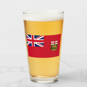 Flagge von Manitoba Glas