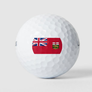 Flagge von Manitoba Golfball