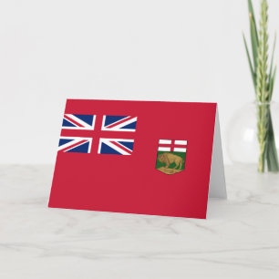 Flagge von Manitoba Karte