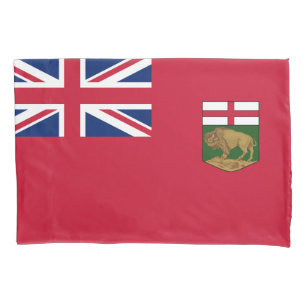 Flagge von Manitoba Kissenbezug