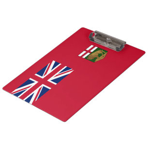 Flagge von Manitoba Klemmbrett