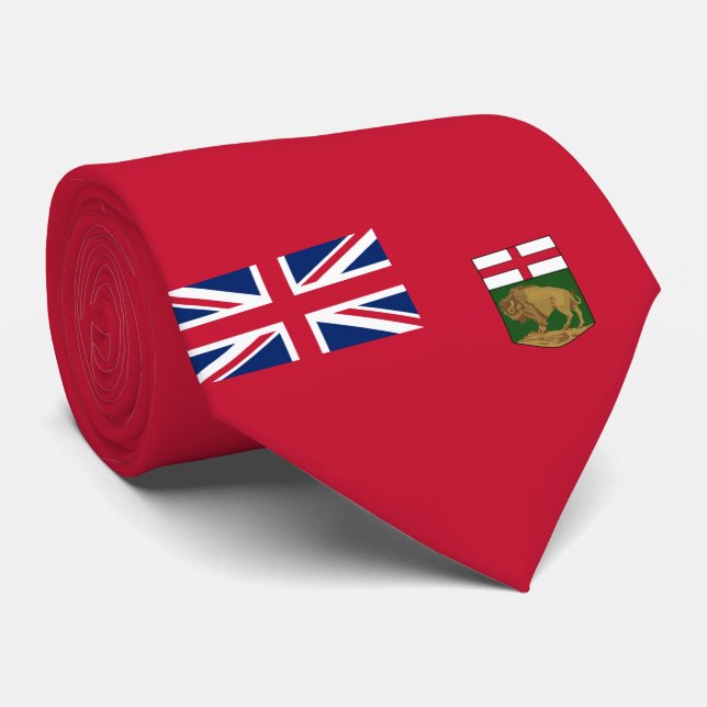 Flagge von Manitoba Krawatte (Gerollt)