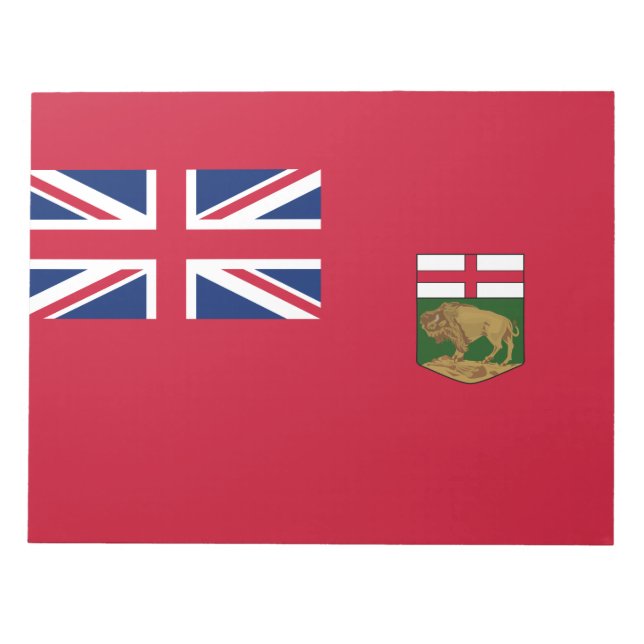 Flagge von Manitoba Notizblock (Vorderseite)