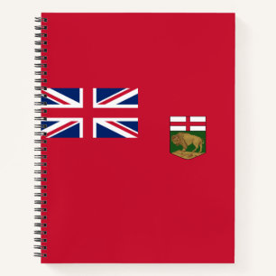 Flagge von Manitoba Notizbuch