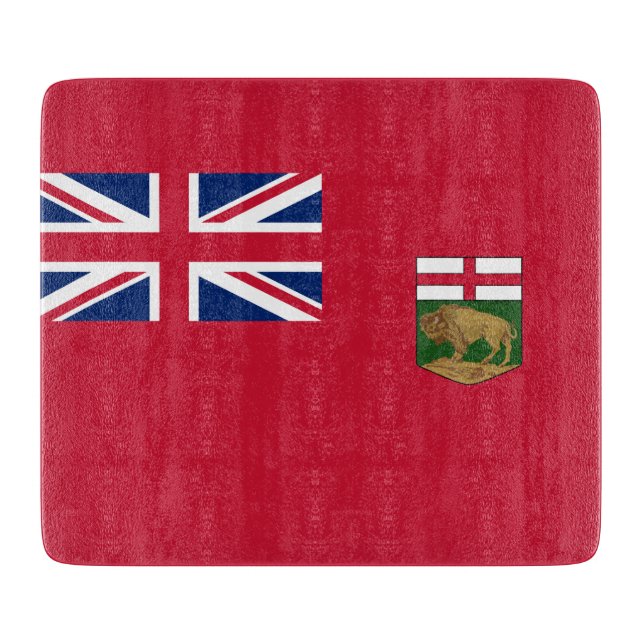 Flagge von Manitoba Schneidebrett (Vorderseite)