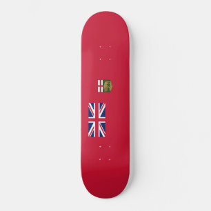 Flagge von Manitoba Skateboard