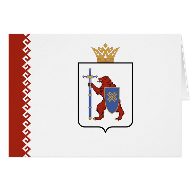 Flagge von Mari El (Vorderseite (Horizontal))