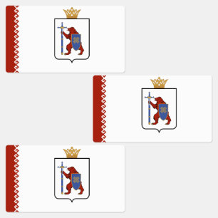 Flagge von Mari El Etiketten