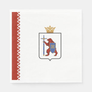 Flagge von Mari El Serviette