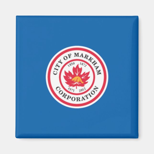 Flagge von Markham (Ontario, Kanada) Magnet (Vorne)