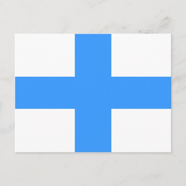 Flagge von Marseille Postkarte (Vorderseite)