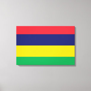 Flagge von Mauritius Leinwanddruck