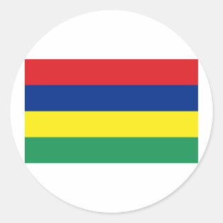 Flagge von Mauritius Runder Aufkleber