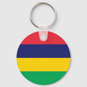 Flagge von Mauritius Schlüsselanhänger